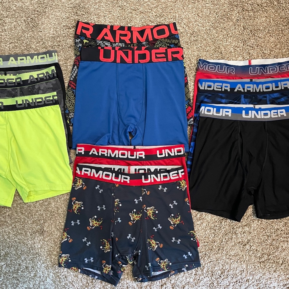 10 Pairs Under Armour Boxerjock - YLG